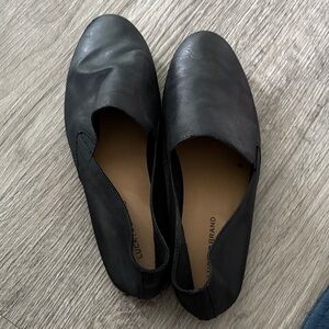 Lucky Brand Black Leather Flats